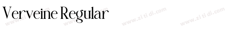 Verveine Regular字体转换